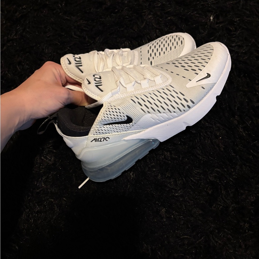 Nike Air Max 270 White and Black Sneakers